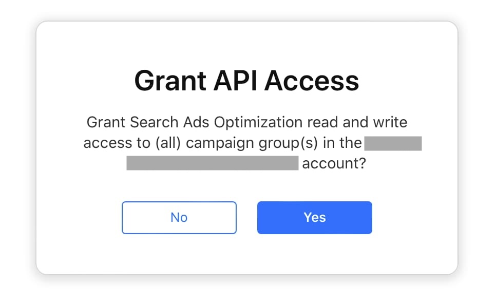 Grant API access